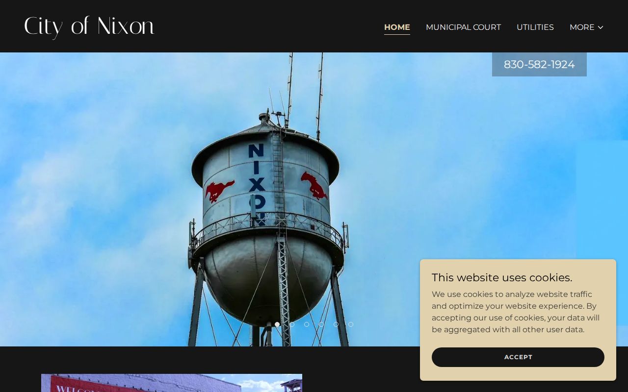 Nixon warrant records: Nixon City Hall contact page